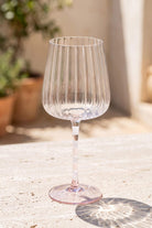 Renkli Şarap Kadehi, Pembe & Beyaz, 500 Ml - 0