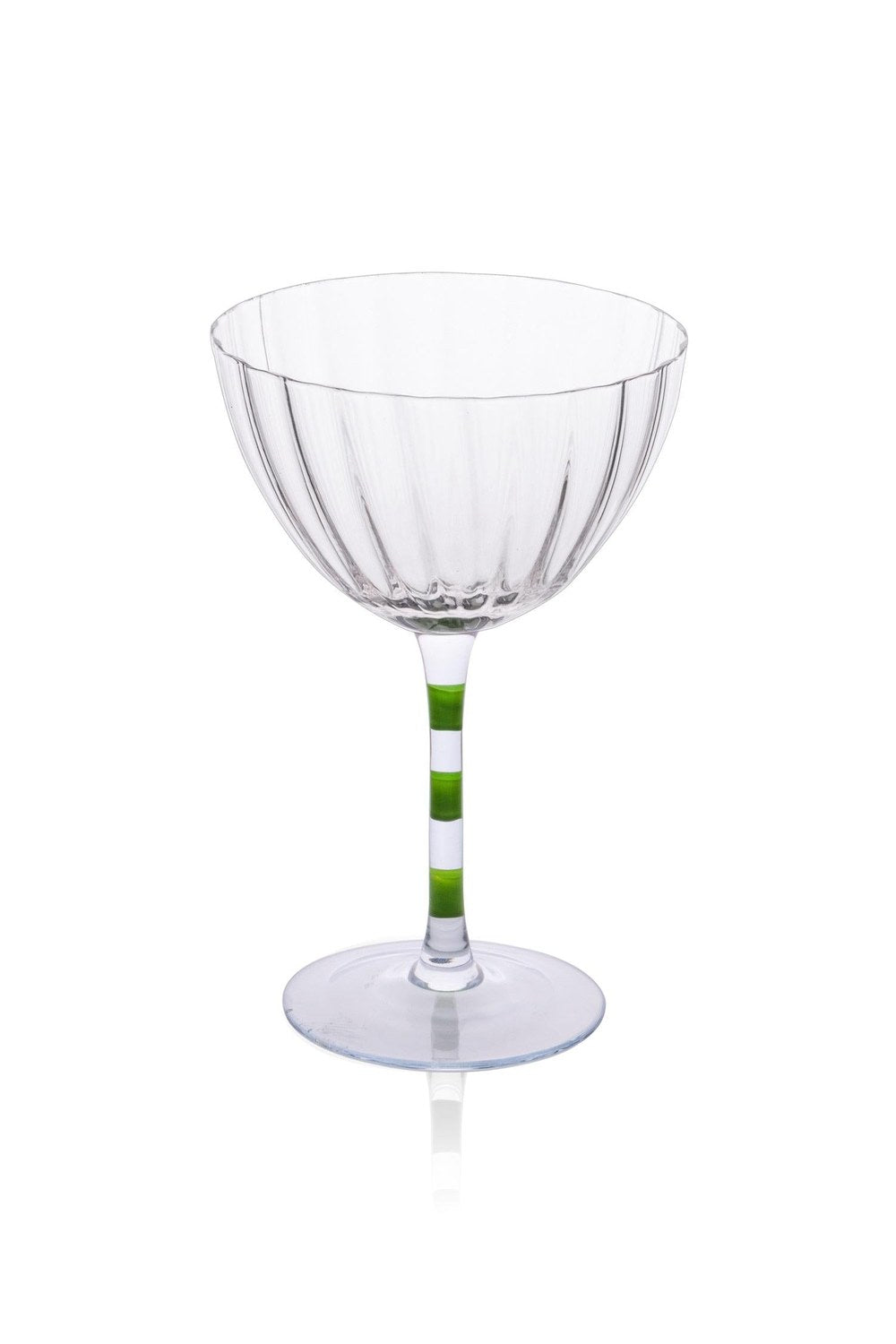 Ayaklı Cam Dondurma Kasesi, Mor & Yeşil, 280 Ml - 2