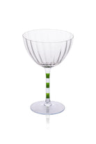 Ayaklı Cam Dondurma Kasesi, Mor & Yeşil, 280 Ml - 2