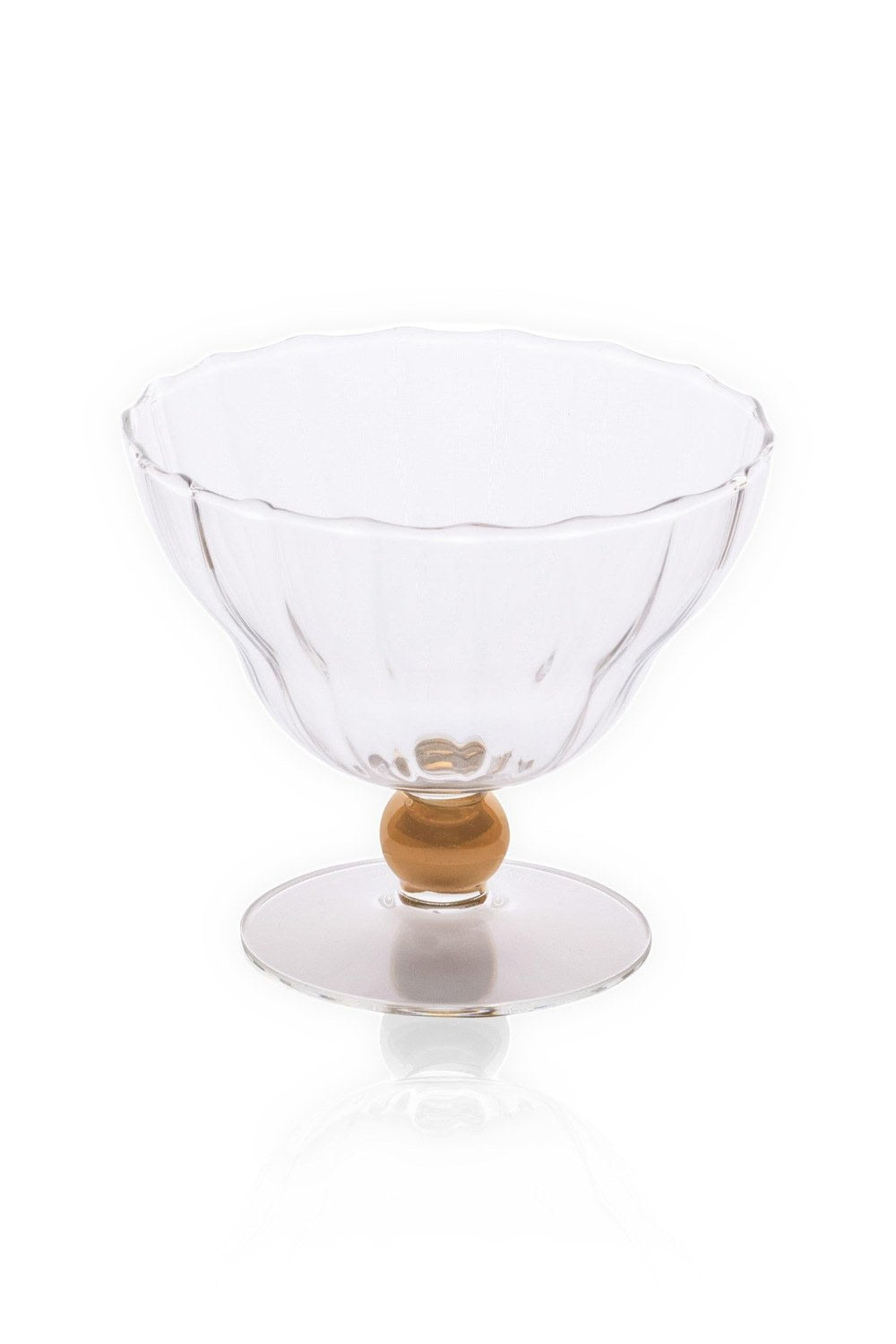Cam Dondurmalık Ve Tatlı Sunum Kasesi, Gold, 240 Ml - 2