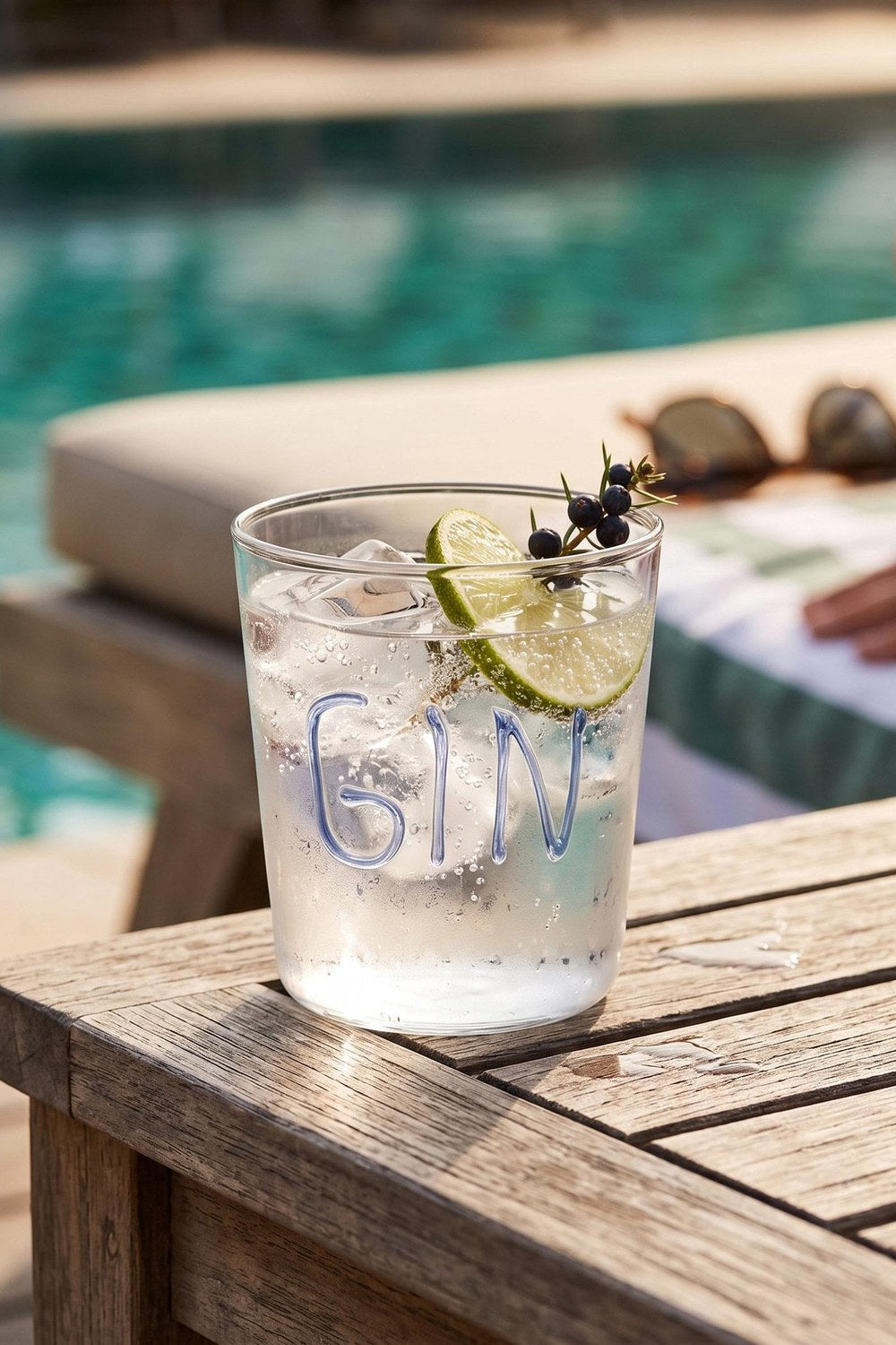 Gin Cam Su Bardağı, Mavi, 320 Ml - 0