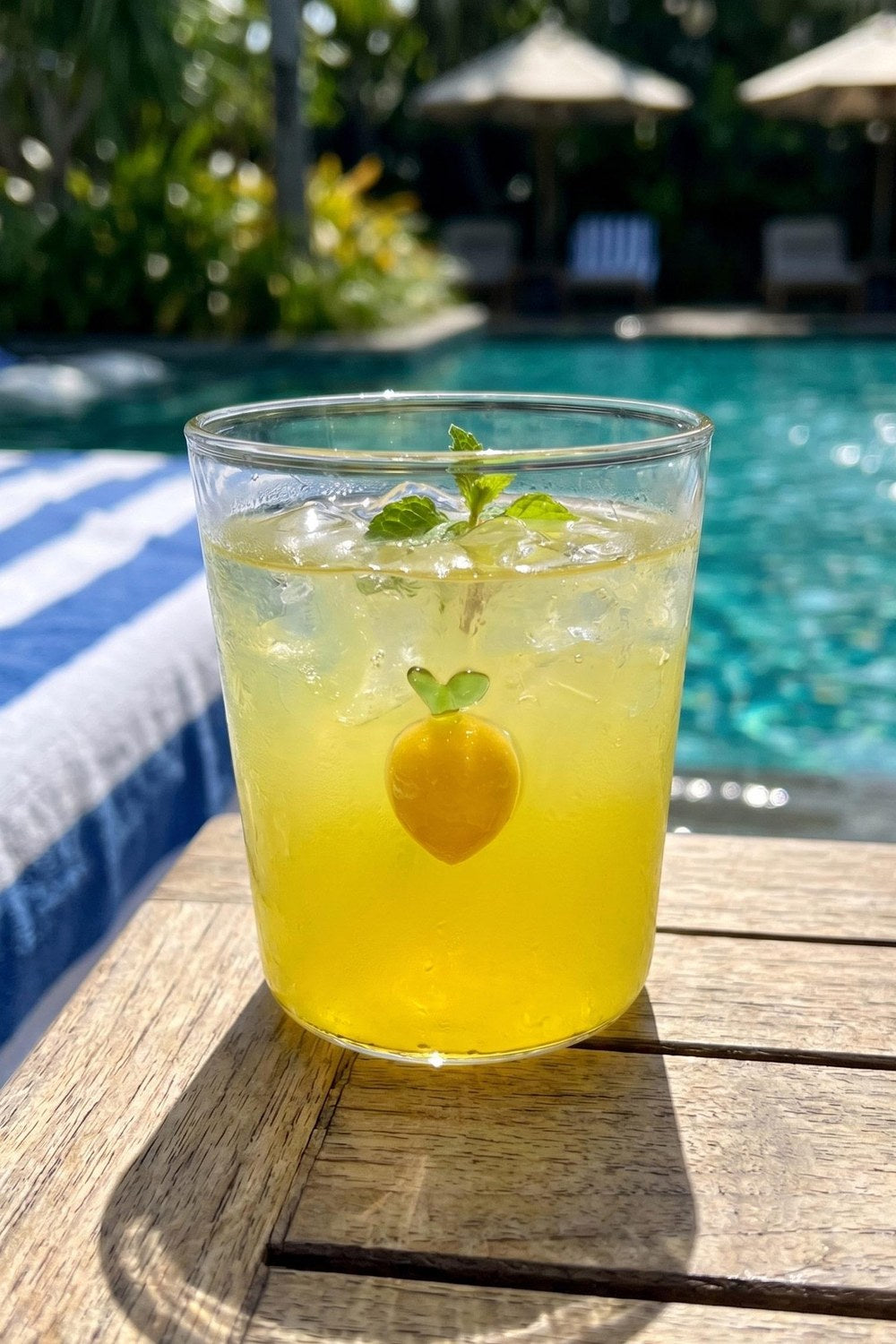 Limon Detaylı Cam Su Bardağı, 320 Ml - 0