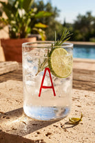 "A" Harfli Cam Su Bardağı, Kırmızı, 420 Ml - 0
