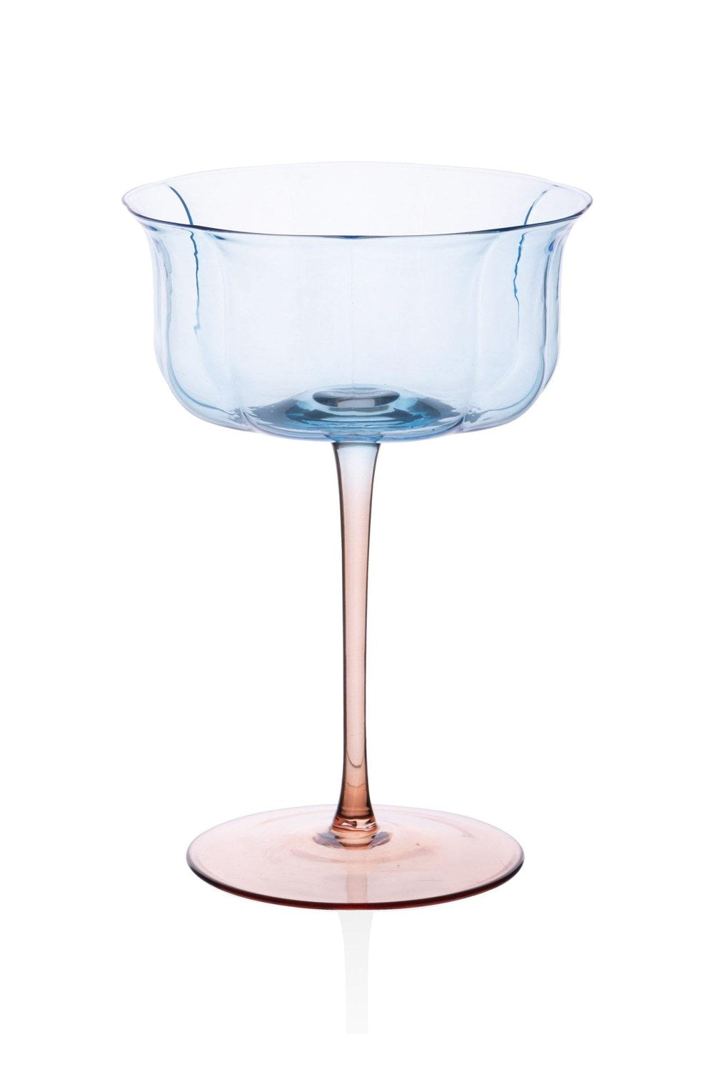Martini Kadehi Mavi Turuncu 16x11x8 Cm - 1