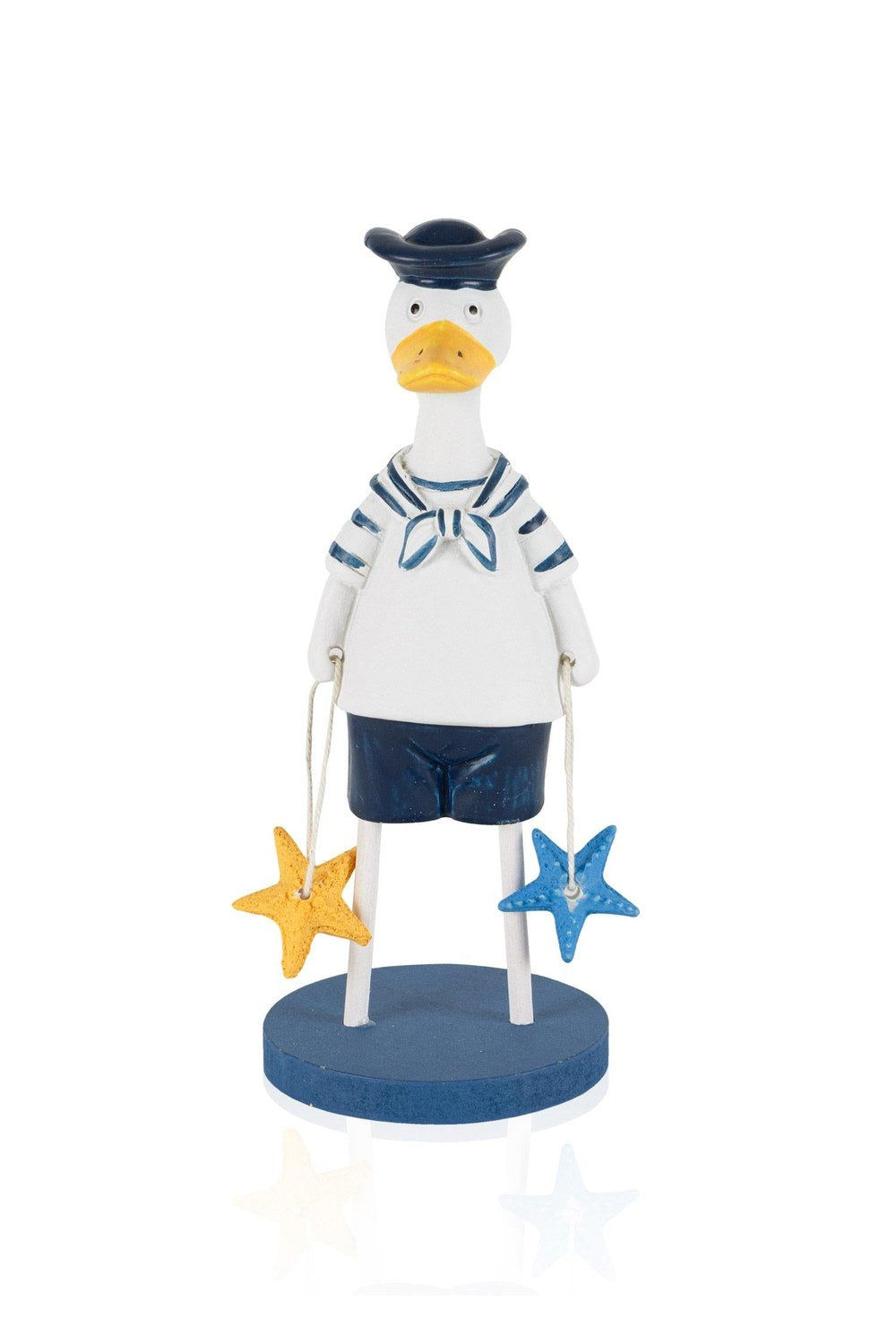 Retro Marin Denizci Ördek Deniz Yıldızı Obje, 17 Cm - 1