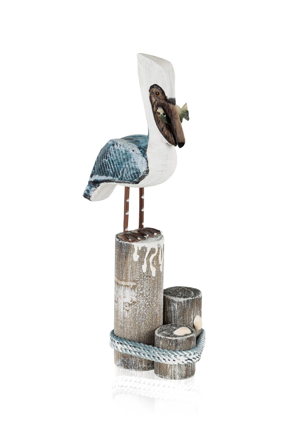 Retro Coastal Pelikan Figürlü Obje, 38 Cm - 1