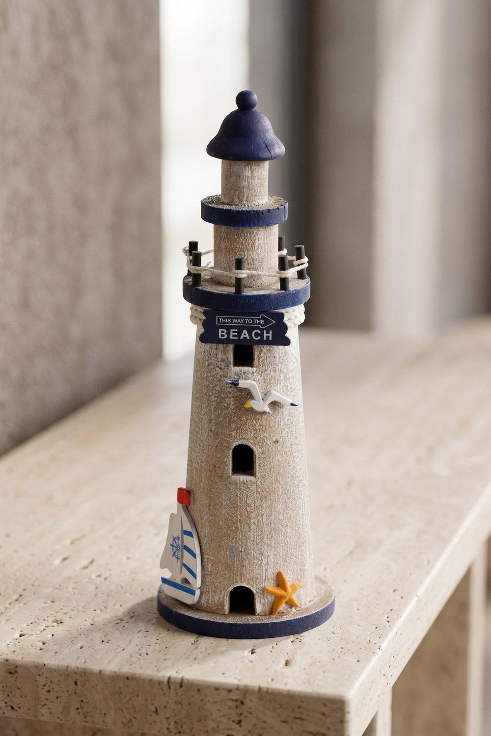 Retro Marin Deniz Feneri Obje, 30 Cm - 0