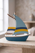 Retro Marin Çift Yelkenli Tekne Biblosu 17 Cm - 0