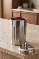 Çay Kahve Şeker Kavanozu Krom 22 Cm - 0