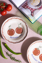 Italian Summer Pomodoro Club Yemek Tabağı, 2'li Set, 22 Cm - 1