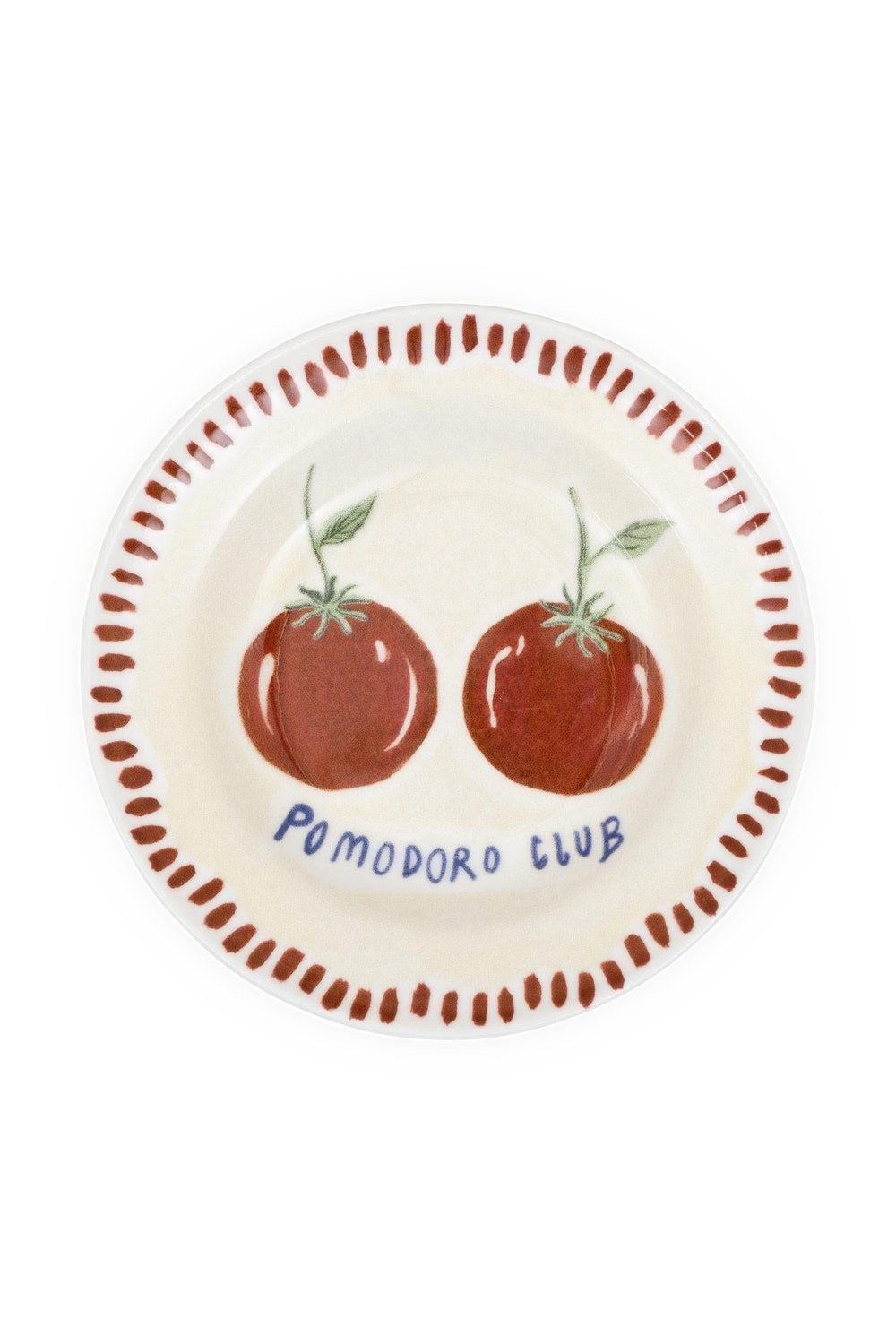 Italian Summer Pomodoro Club Yemek Tabağı, 2'li Set, 22 Cm - 3