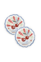 Italian Summer Mon Cherrie Yemek Tabağı, 2'li Set, 22 Cm - 3