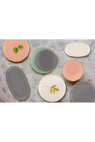 Basic Oval Servis Tabağı 2'li Set, Somon Pembe, 29 Cm - 0
