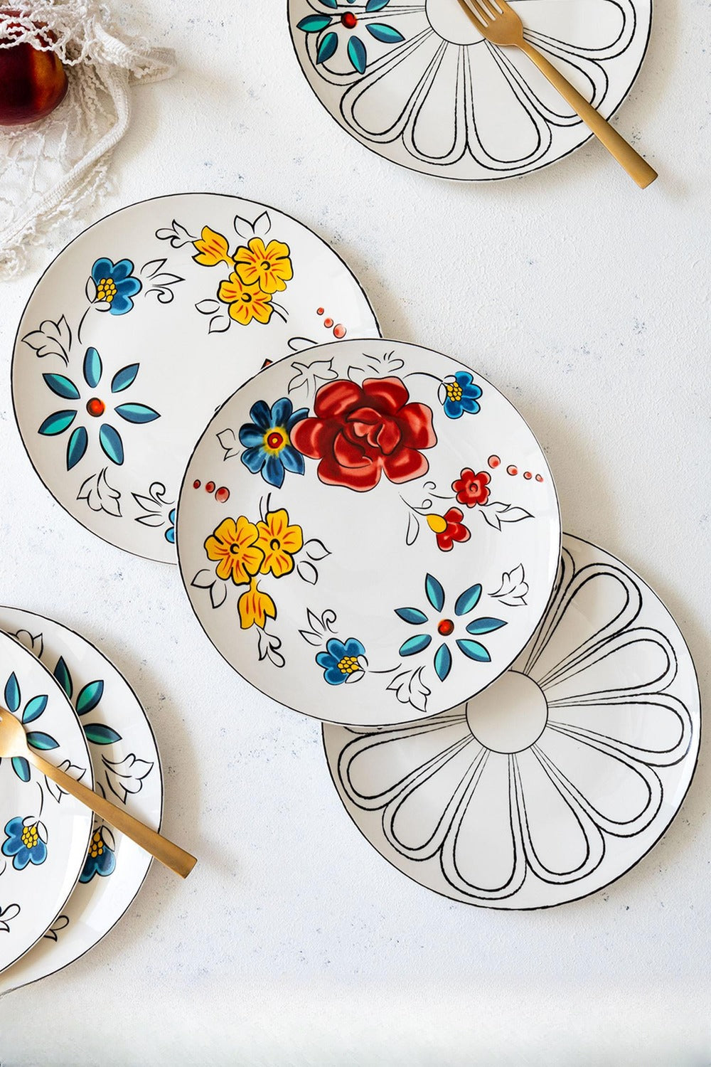 Fiore Pasta Tabağı 6 Kişilik, 21 Cm - 0