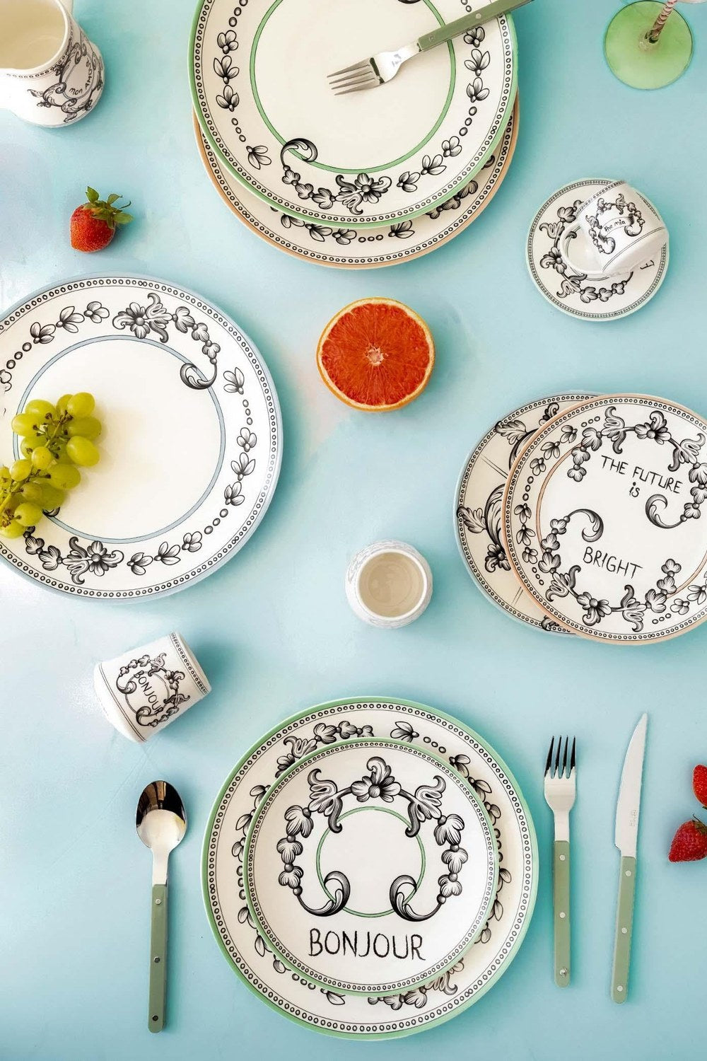Bonjour Pasta Tabağı 6 Kişilik, 21 Cm - 2