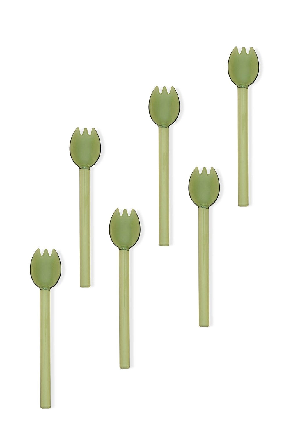 Abiete Dondurma Ve Tatlı Kaşığı, Yeşil, 6'lı Set - 3