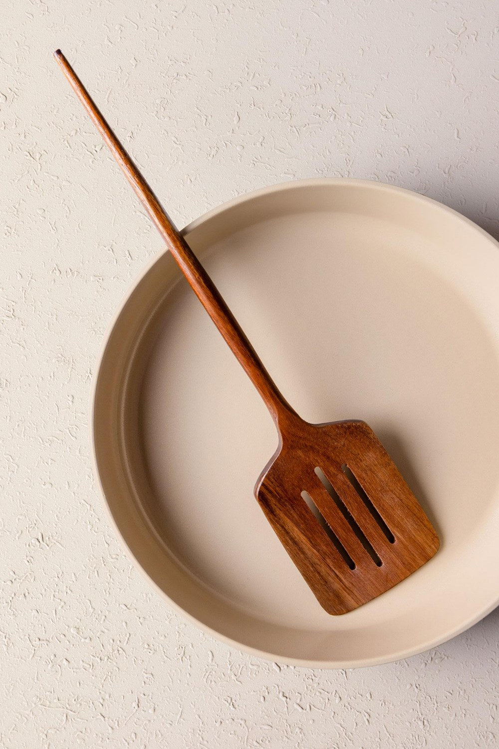 Natura Akasya Delikli Spatula, 35 × 8 Cm - 0