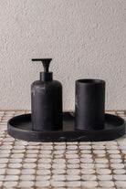Marble Banyo Seti, Siyah, 3 Parça - 3