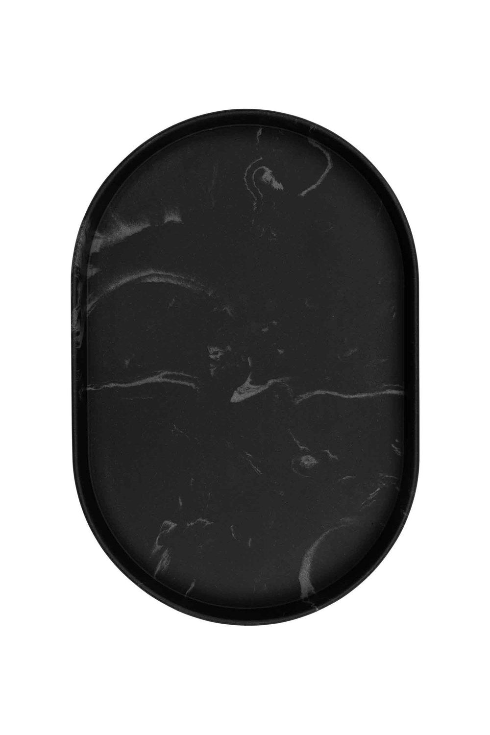 Marble Banyo Tepsisi Siyah 30x20x3 Cm - 1