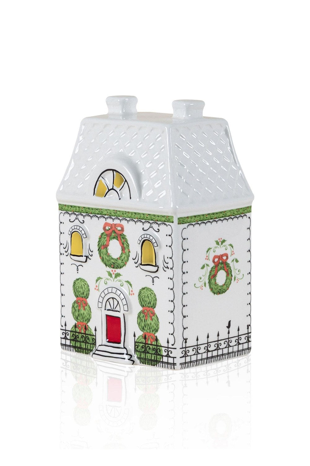 Dekoratif Led Işıklı Ev Biblo, 10 × 7 × 15 Cm - 0