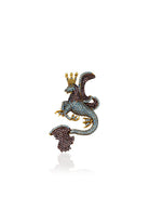 Secret Of Stamboul Kahverengi & Aqua Efsanevi Dragon Kolye/Broş - 0