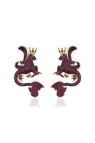 Secret Of Stamboul Burgundy Efsanevi Dragon Küpe - 0