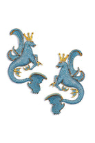 Secret Of The Universe Aqua Kristal Mitolojik Dragon Küpe - 0