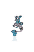 Secret Of Stamboul Aqua & Pembe Efsanevi Dragon Kolye/Broş - 0