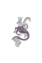 Secret Of The Universe Ametist Kristal Asil Dragon Kolye/Broş - 0