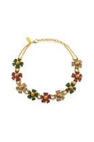 Inner Flower Ruby & Yeşil & Beyaz Choker / Kolye - 0