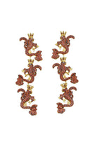 Jr. Secret Of The Universe Garnet Kristal İkonik Sallantılı Küpe - 0