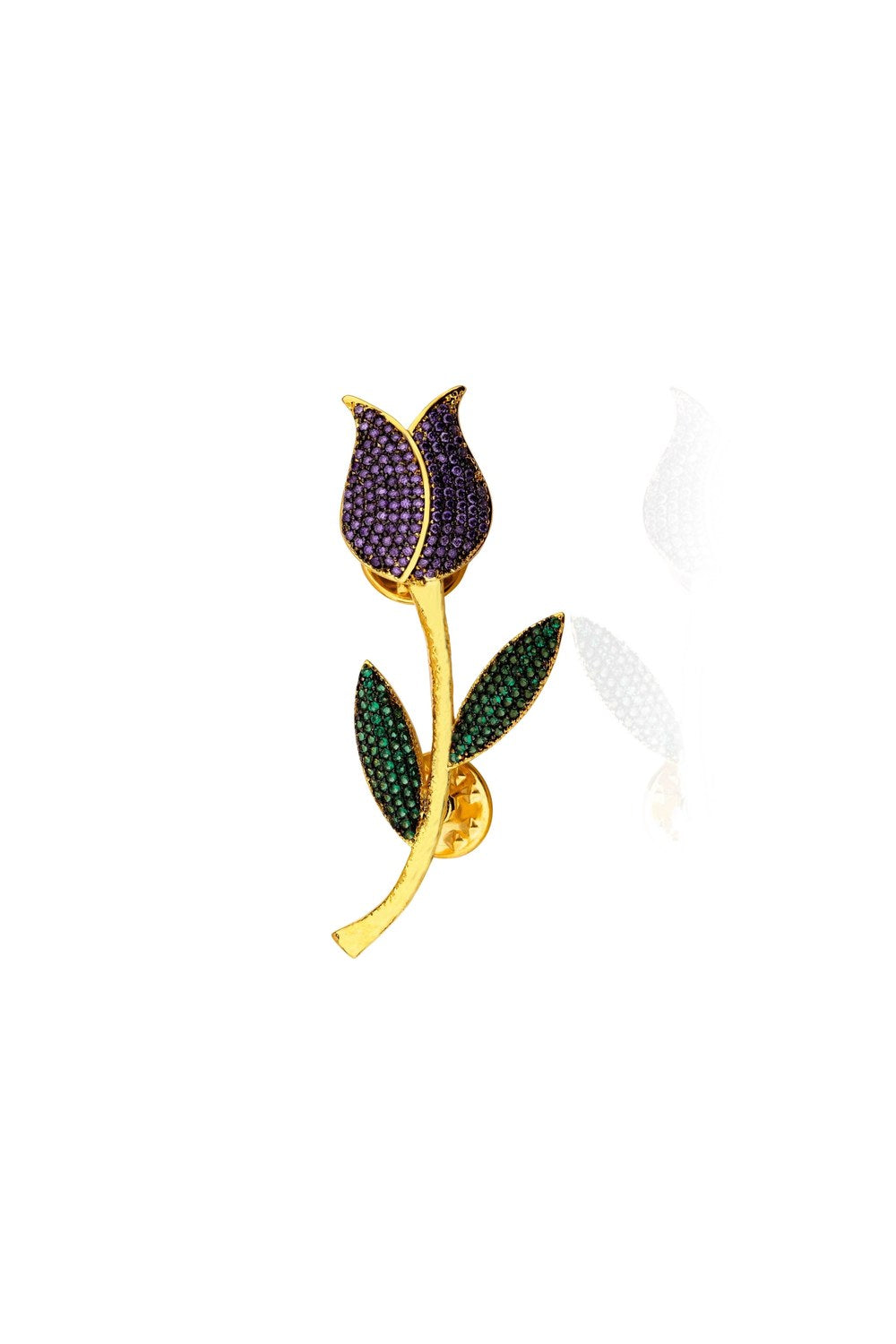 Lale Devri Purple & Green Rozet - 0