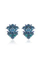 Royal World Aqua Kristal Küpe - 0