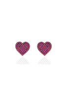 Jr. Secret Of Heart Ruby Kalp Tekli Küpe - 0