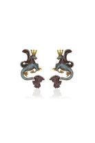 Secret Of Stamboul Kahverengi Aqua Efsanevi Dragon Küpe - 0