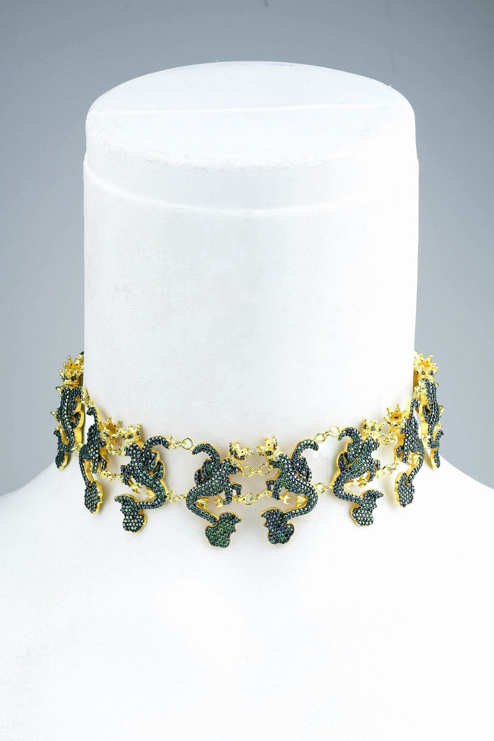 Jr. Secret Of The Universe Yeşil Mitolojik Dragon Choker/Kolye - 0