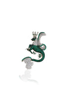 Secret Of Stamboul Yeşil Kristal Efsanevi Dragon Kolye / Broş - 0