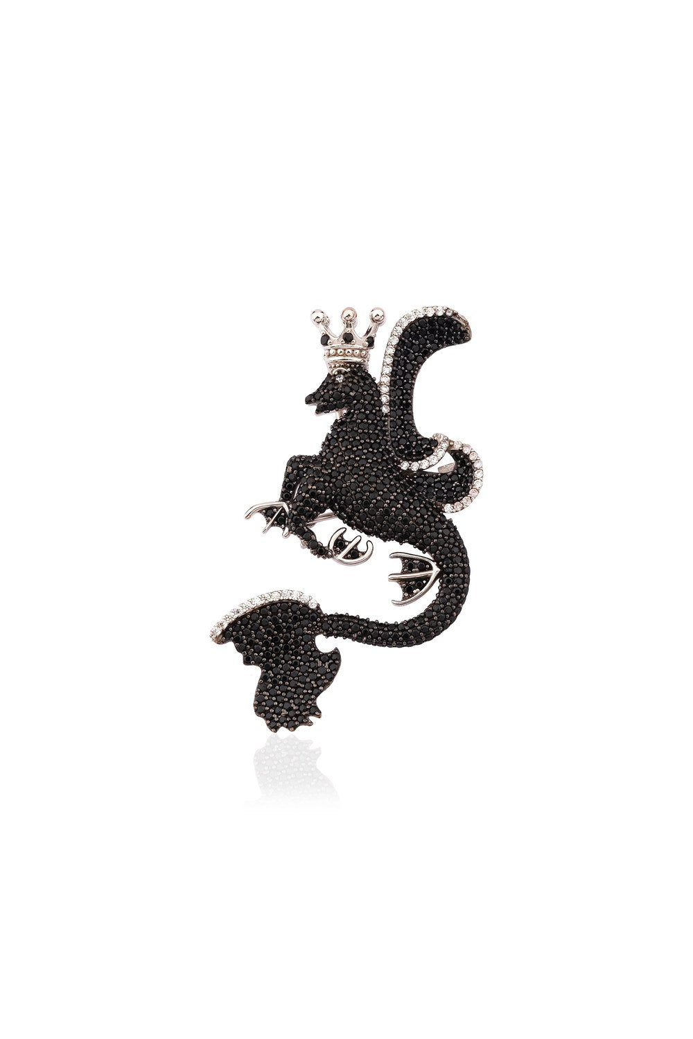 Secret Of Stamboul Siyah Efsanevi Dragon Kolye / Broş - 0
