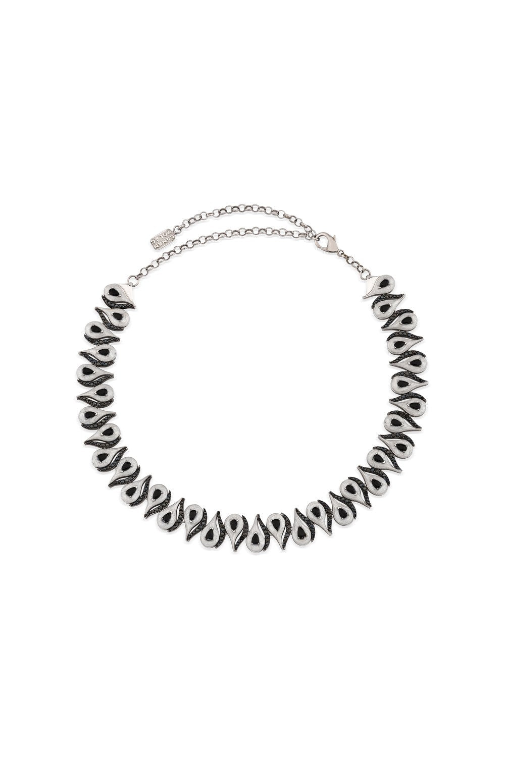 Cosmic Eye Siyah & Beyaz Mineli Choker/Kolye - 0