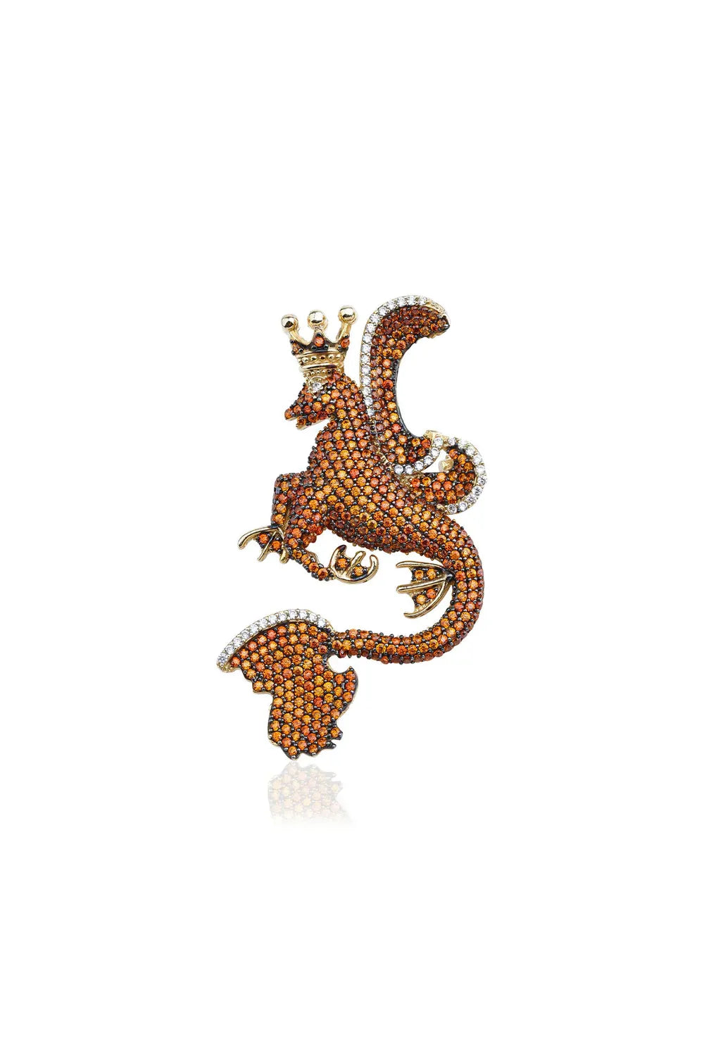 Secret Of Stamboul Garnet Efsanevi Dragon Earcuff - 0