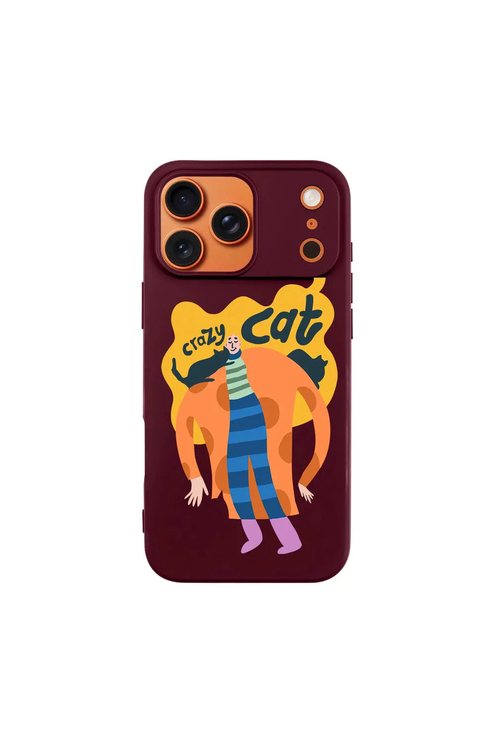 Crazy Cat-Ultra Silikon Kılıf-Iphone 15 - 0