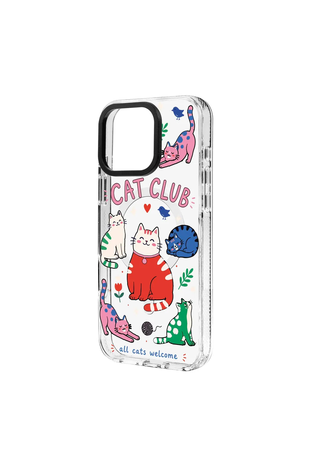 Cat Club Clear Kılıf Magsafe Özellikli - Iphone 16 Plus - 1