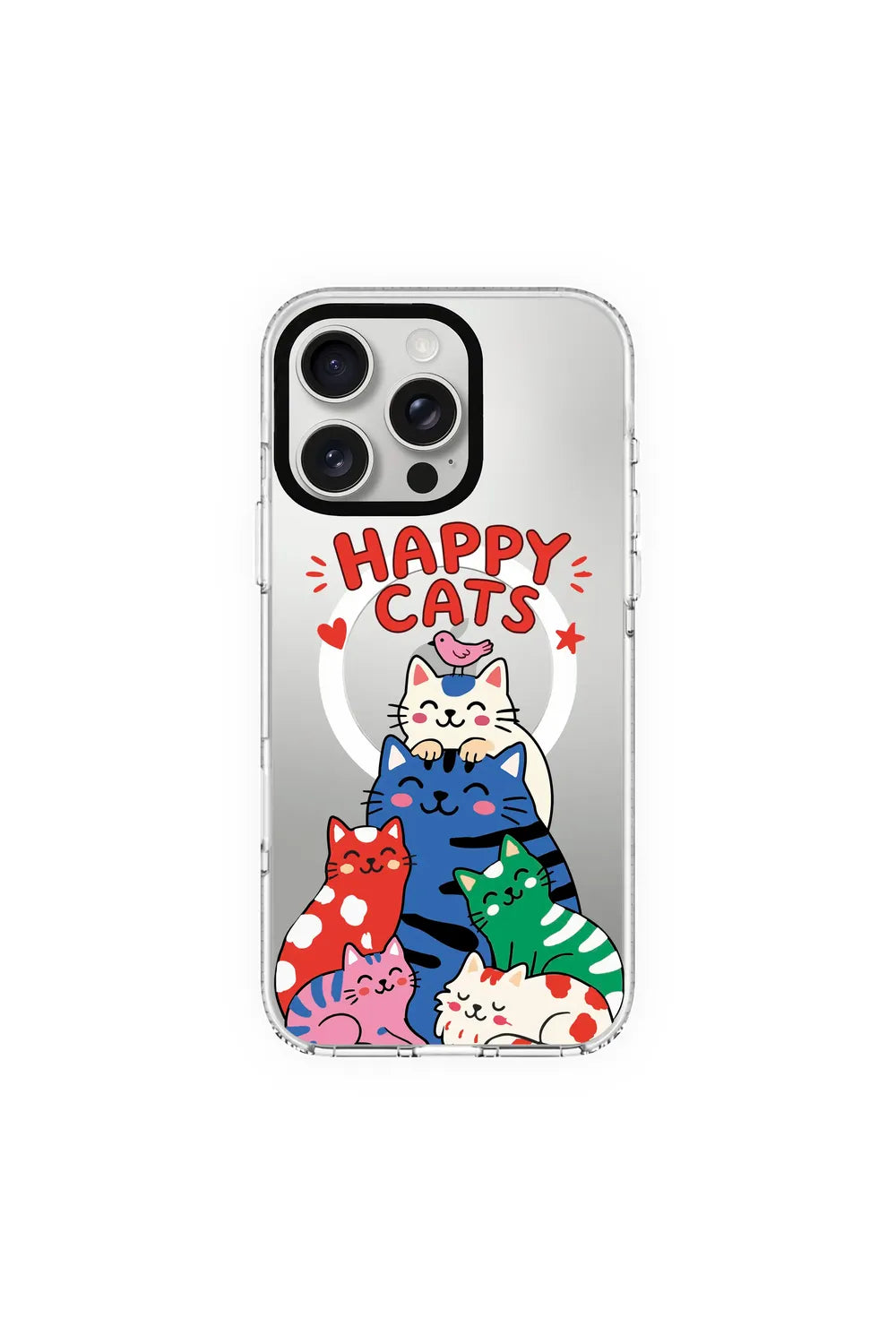 Happy Cats Clear Magsafe Kılıf - Iphone 16 Pro Max - 0