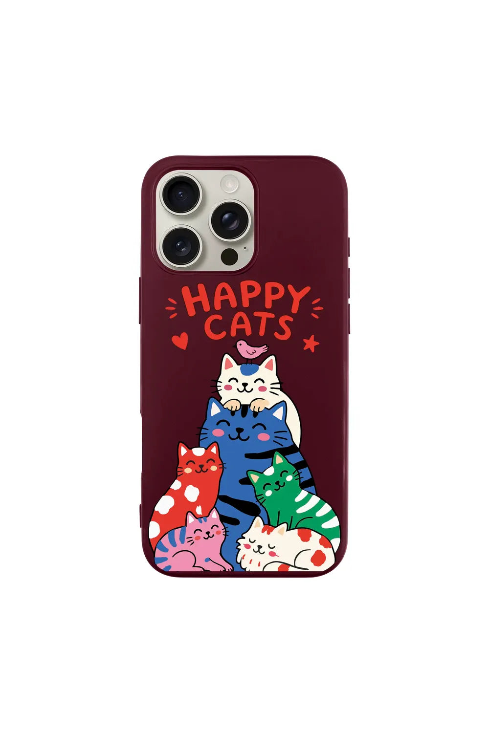 Happy Cats Ultra Silikon Kılıf, Iphone 16 Plus - 0