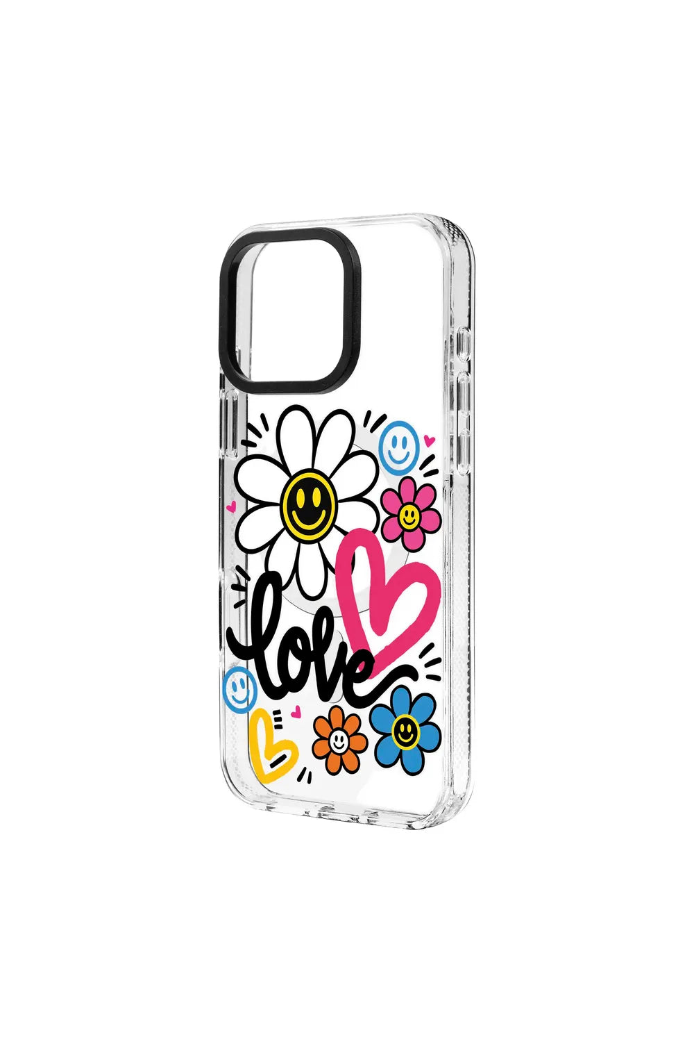 Love Bloom Clear Magsafe Kılıf, Iphone 16 Pro - 1
