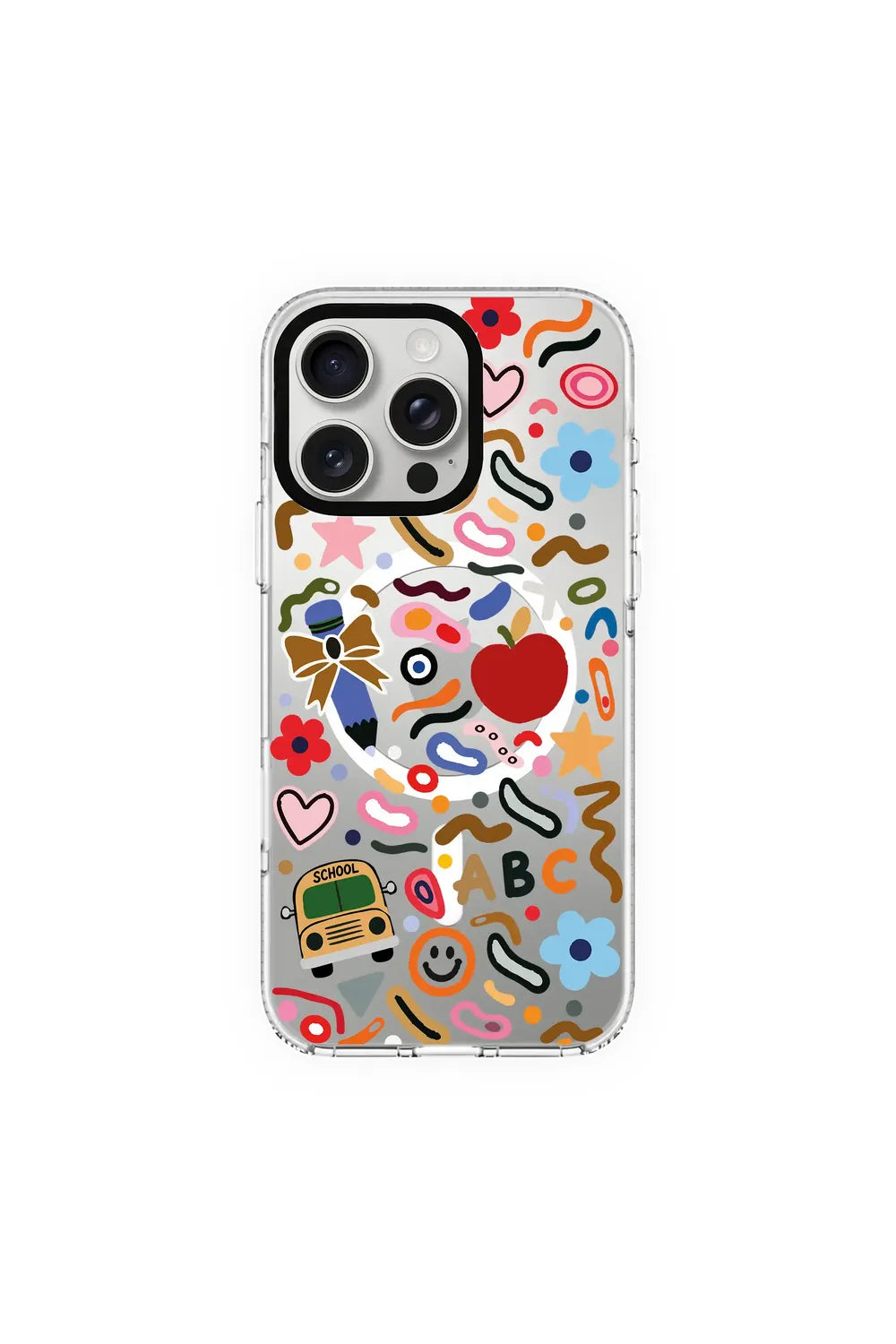 Happy School Clear Magsafe Kılıf, Iphone 16 Pro - 0