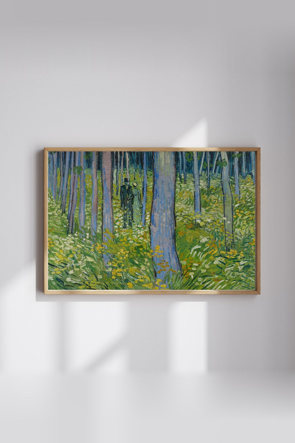 Vincent Van Gogh - İki Figürle Orman Altı - 3