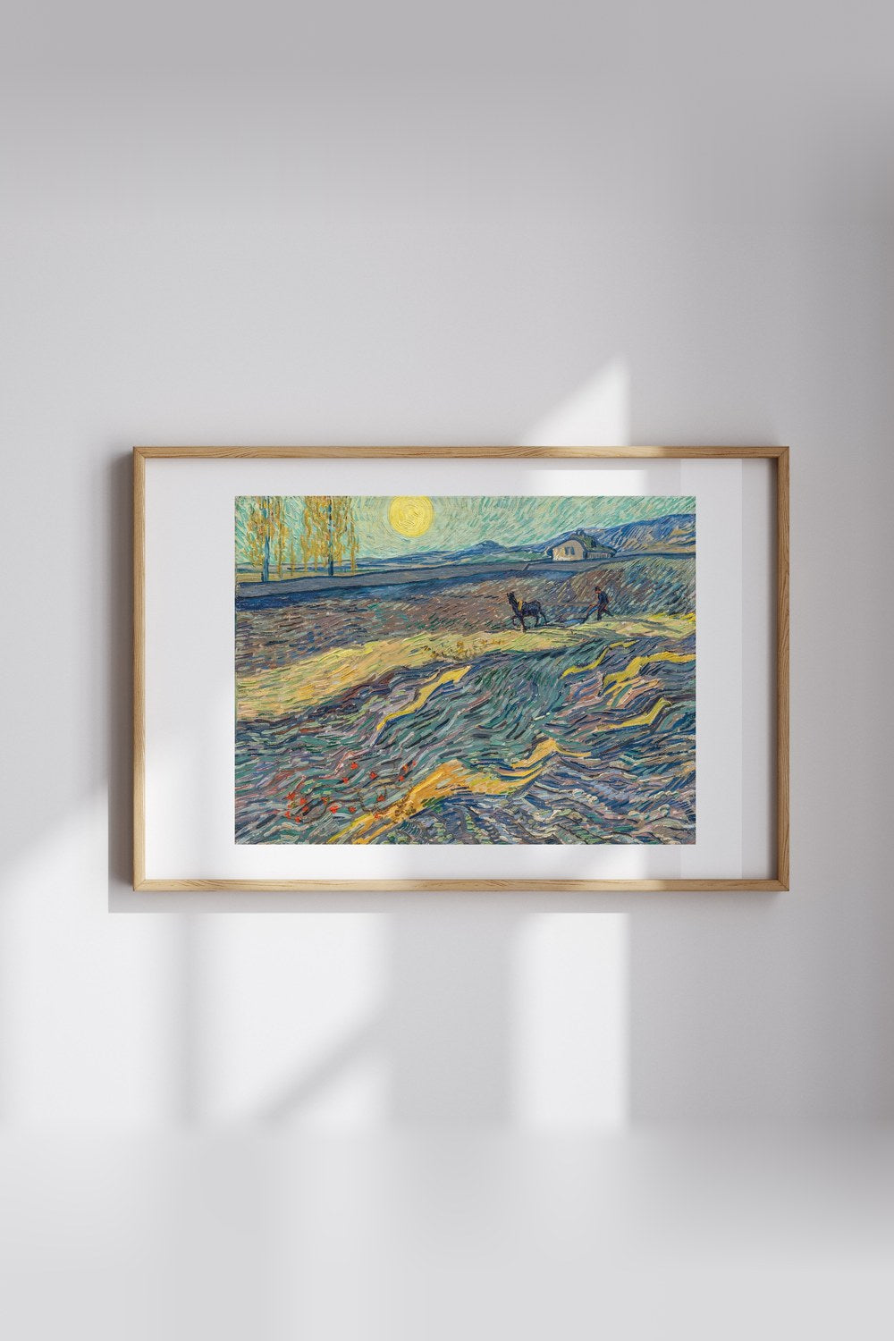 Vincent Van Gogh - Tarlada Çift Süren Köylü - 4