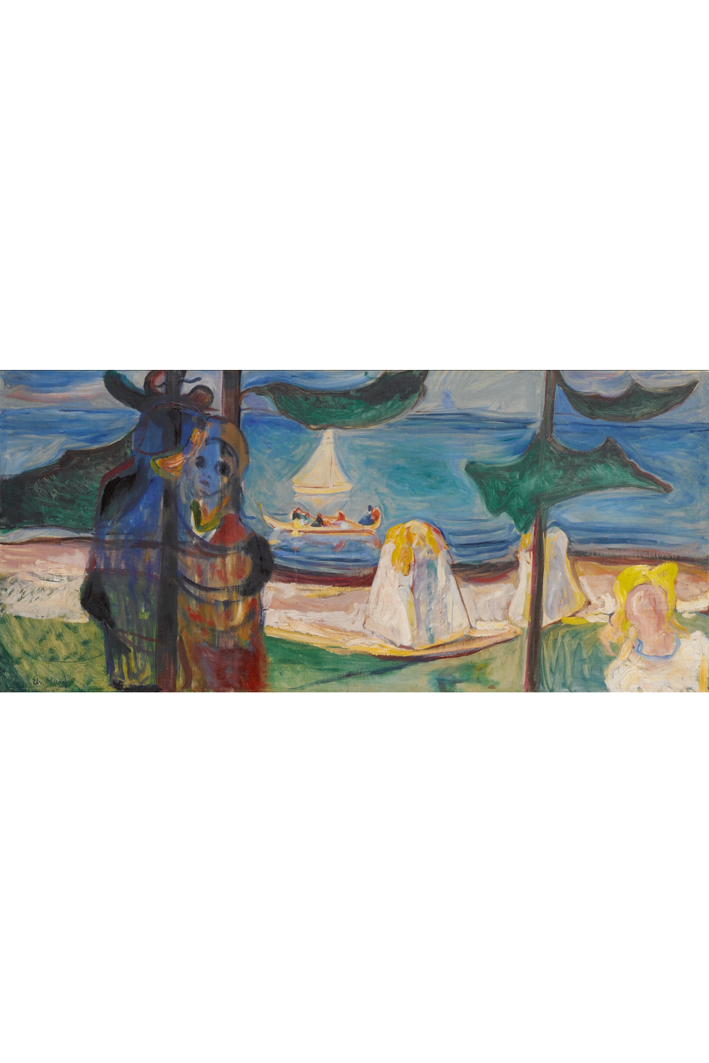 Edvard Munch - Yaz Günü Ya Da Sahilde Kucaklaşma - 1