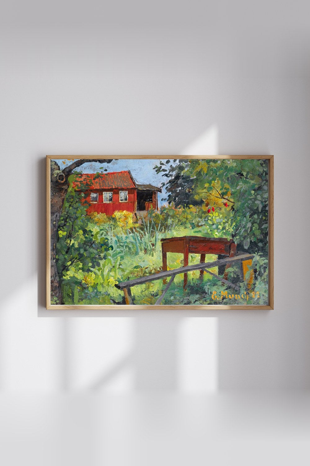 Edvard Munch - Kırmızı Evli Bahçe - 3